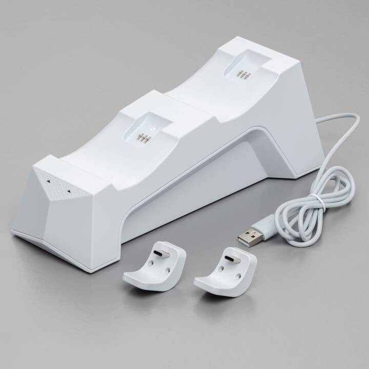 INTERTRONIC Dual Charger Stazione di carico (PlayStation 5, Bianco)