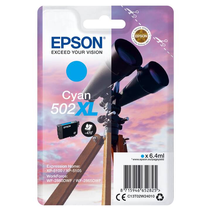 EPSON 502XL (Cyan, 1 pièce)