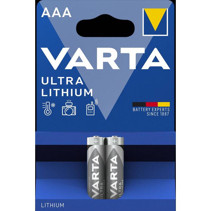 VARTA Batterie (AAA / Micro / LR03, 2 Stück)
