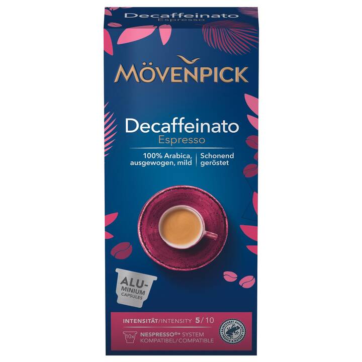 MÖVENPICK Kaffeekapseln Decaffeinato (10 Stück)