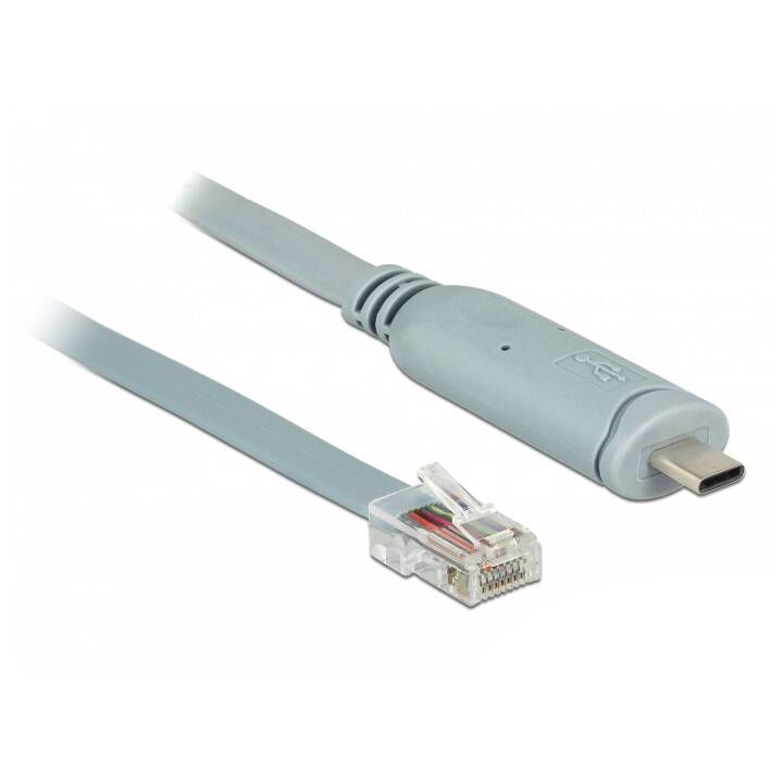 DELOCK Verbindungskabel (USB 2.0 Typ-C, RJ-45, RS-232, 1 m)