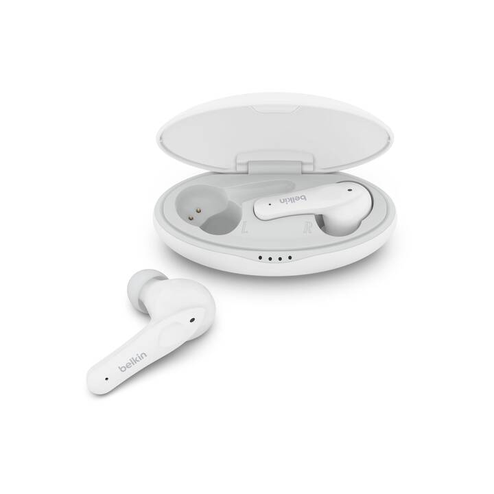 BELKIN SoundForm Nano Kinderkopfhörer (In-Ear, ANC, Bluetooth 5.0, Weiss)