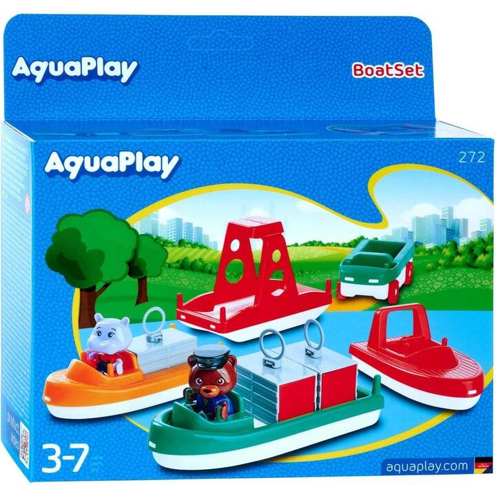 AQUAPLAY Boat Set Barca di pista acquatica