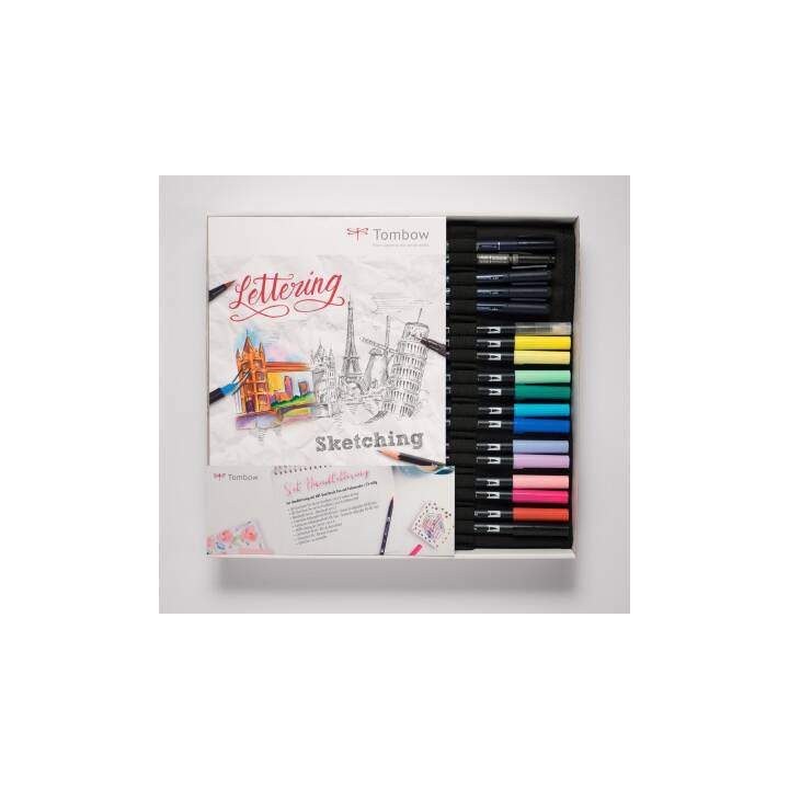 TOMBOW Marcatore creativo (Multicolore, 18 pezzo)