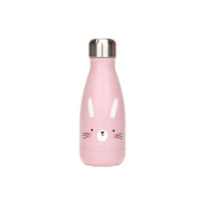 KOOR Bottiglia per bambini Little Bunny (0.26 l, Rosa)