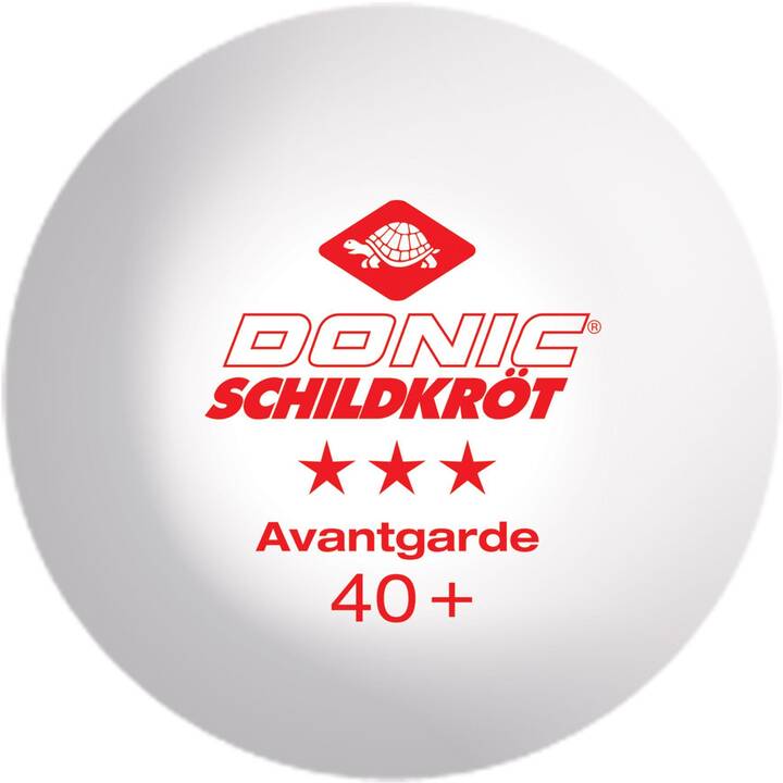 DONIC SCHILDKRÖT Tischtennisbälle Avantgarde 3-Star (6 x)