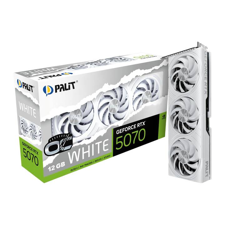PALIT Nvidia GeForce RTX 5070 White OC FH Trio (12 GB) - Interdiscount