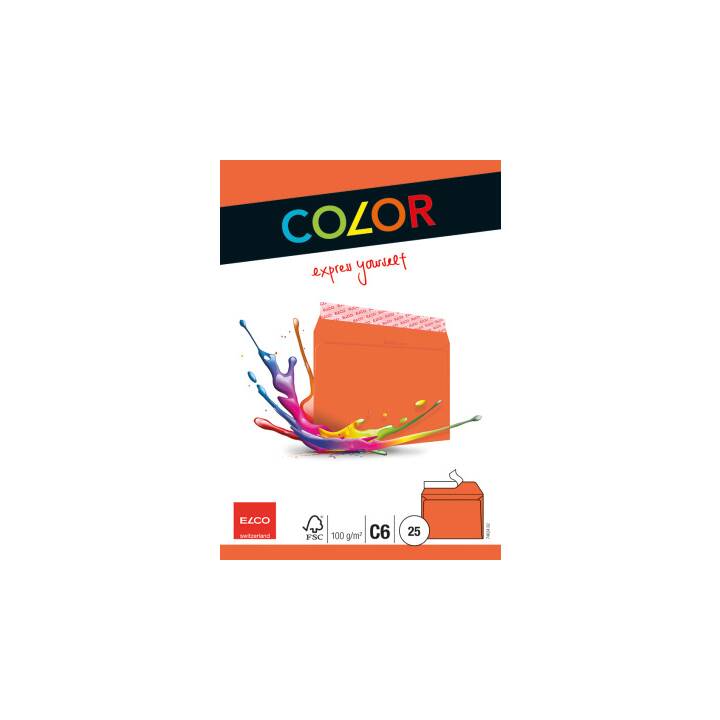 Elco 74634.00 Color Briefumschläge – C6 Format, Sortiert, 100 G, 5x4 Mm, 162x114 Mm