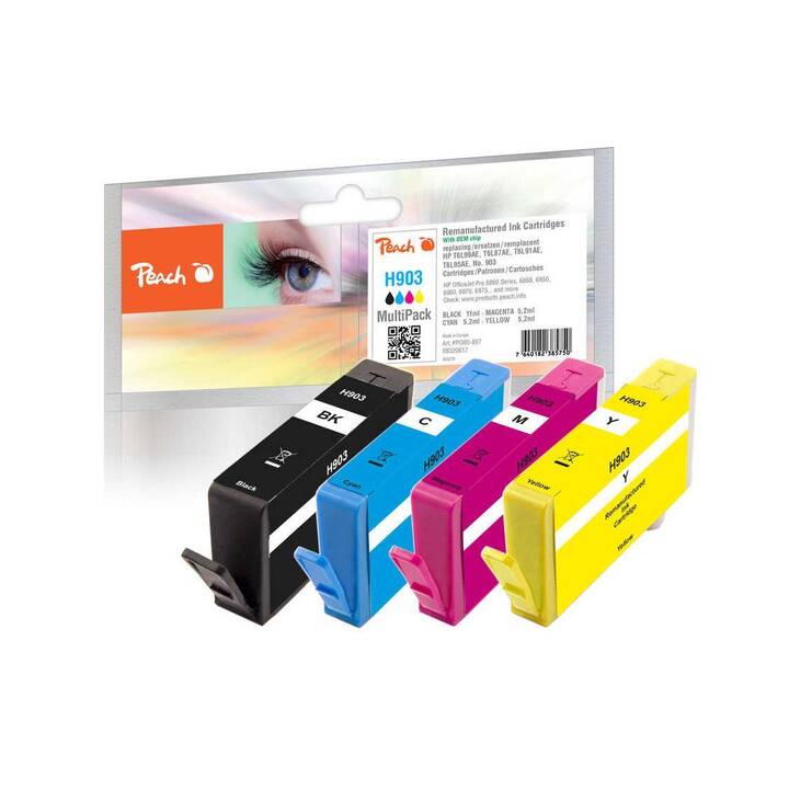 PEACH Nr. 903 (Jaune, Noir, Magenta, Cyan, Multipack)