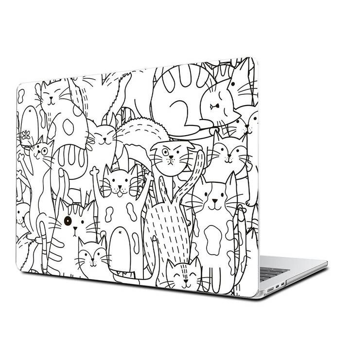 EG Hardcase (MacBook Air 13" M3 2024, Kunst, Weiss)