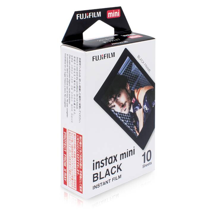 FUJIFILM Black Pellicola istantanea (Instax Mini, Nero)