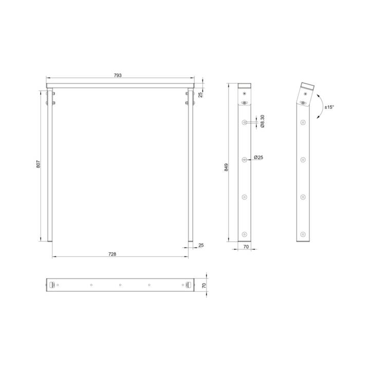 MULTIBRACKETS Ceiling Mount Pro OM55N-D (55")