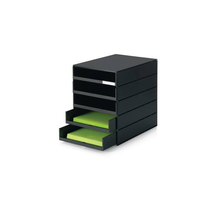 STYRO Büroschubladenbox Pro (C4, 243.0 mm  x 335.0 mm  x 323.0 mm, Schwarz)