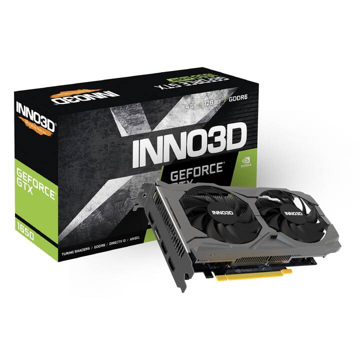 INNO3D Twin X2 OC V3 Nvidia GeForce GTX 1650 (4 Go)