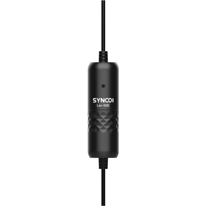 SYNCO S6E Microfono da cravatta (Nero)
