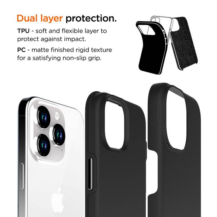 EIGER Backcover (iPhone 15 Pro, Nero)