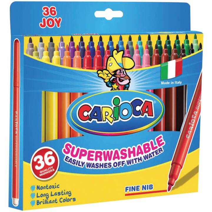 CARIOCA Crayon feutre (Multicolore, 36 pièce)