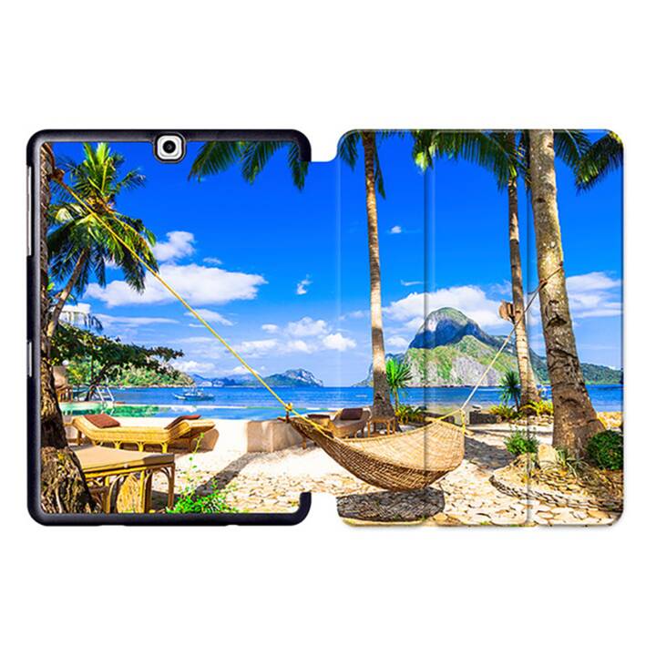 EG MTT Sacoche à comprimés avec housse pliable Smart pour Samsung Galaxy Tab S2 9.7" MTT - Beach