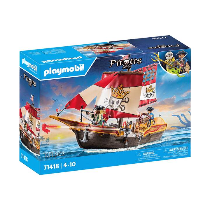 PLAYMOBIL Pirates Petit bateau pirate (71418)