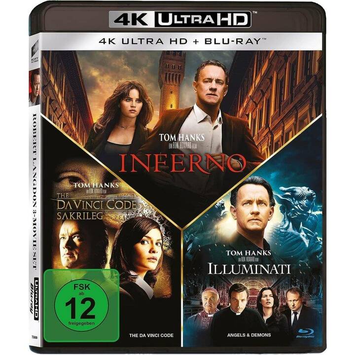 Robert Langdon 3-Movie Set - Inferno / The Da Vinci Code - Sakrileg / Illuminati (DE, EN)