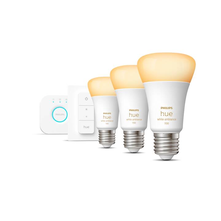 PHILIPS HUE Ampoule LED White Ambiance (E27, ZigBee, Bluetooth, 27 W)