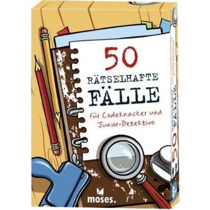 MOSES VERLAG 50 rätselhafte Fälle für Codeknacker und Junior-Detektive (DE)