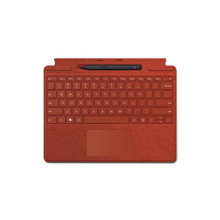 MICROSOFT Surface Pro Signature + Pen Type Cover / Tablet Tastatur (Surface Pro 8, Rot)