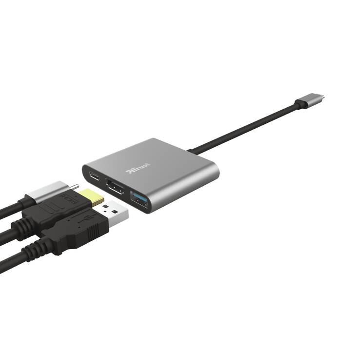 TRUST Dalyx (3 Ports, HDMI, USB Typ-A)