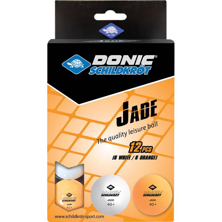 Balles De Ping-pong Donic-Schildkröt – Lot De 6, Blanc/orange, 1 étoile