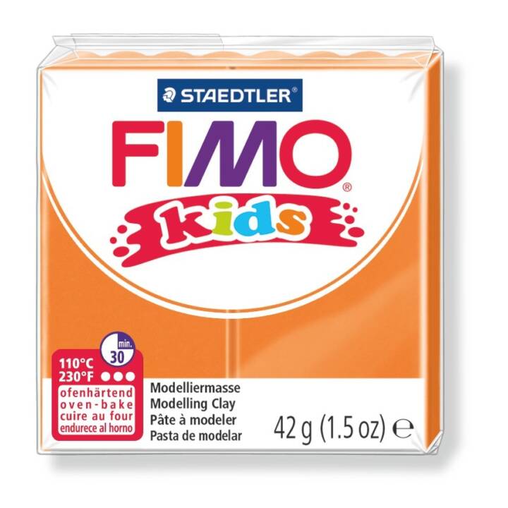 FIMO Pâte à modeler Kids (42 g, Orange)
