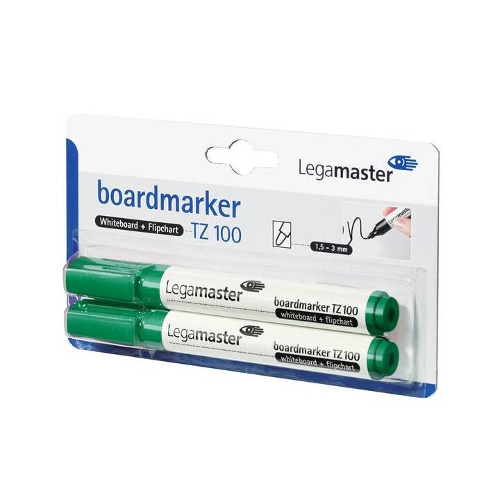 LEGAMASTER Whiteboard Marker TZ100 (Grün, 2 Stück)