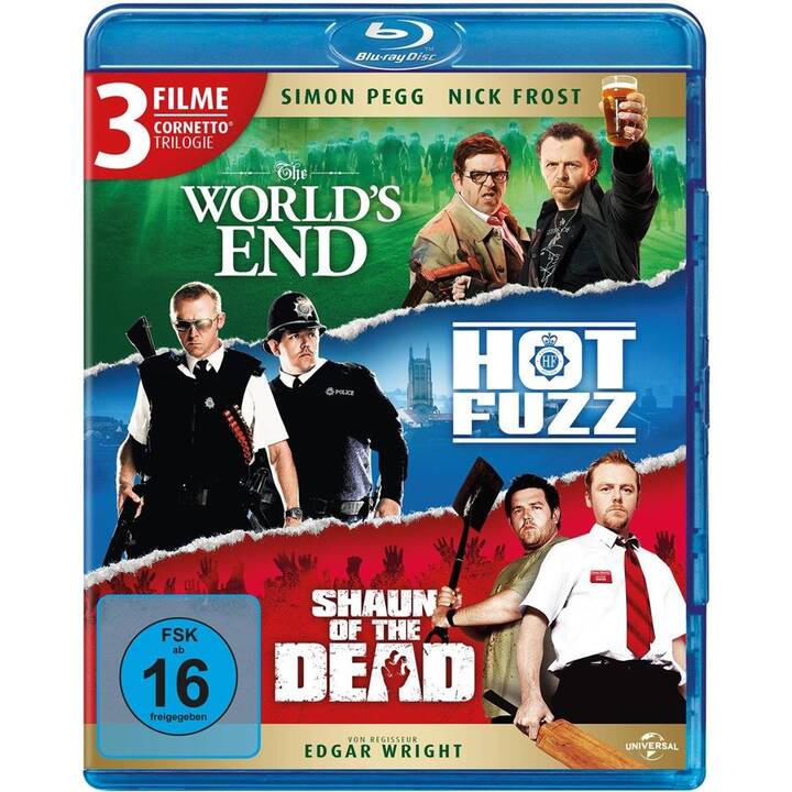 The World's End / Hot Fuzz / Shaun of the Dead - Cornetto Trilogie (FR, EN, IT, DE, ES)