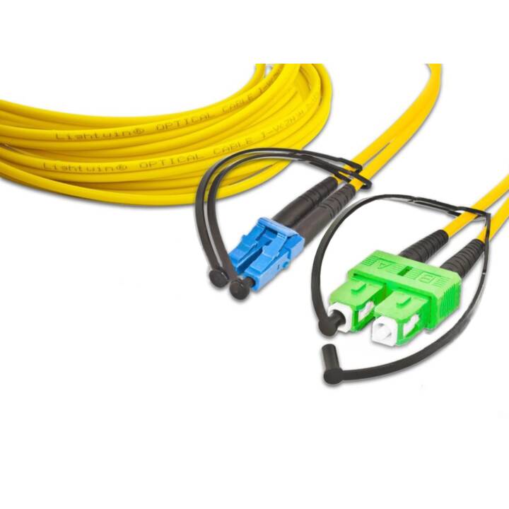 LIGHTWIN LDP-09 LC-SC/APC 2.0 Câble réseau (SC-Duplex, LC Multi-Mode duplex, 2 m)