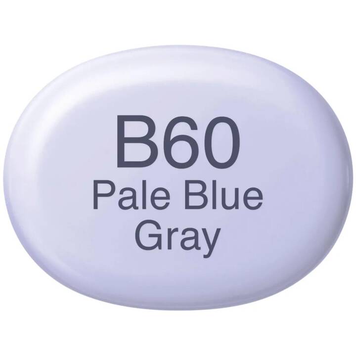 COPIC Marqueur de graphique Sketch B60 Pale Blue Gray (Bleu-gris, 1 pièce)