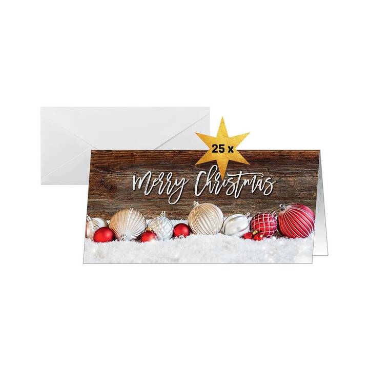 SIGEL Cartolina di Natale (Natale / Avvento, A4, Rosso, Marrone, Bianco)