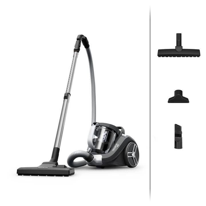 ROWENTA Compact Power XXL Parquet (RO4B36) - Beutelloser Bodenstaubsauger (Schwarz)
