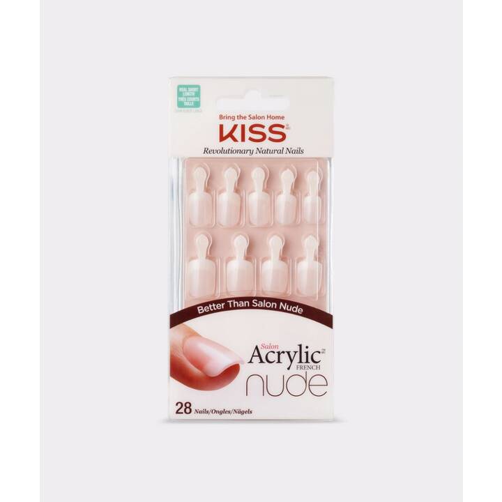 HERBA Kunstnägel Kiss Salon Acrylic Nude Nails - Breathtaking (28 Stück)