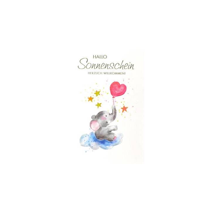 ABC Carte de vœux (Naissance, B6, Multicolore)
