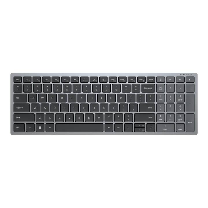 DELL KB740-GY-R-SWI (radio-fréquence, Bluetooth, Suisse, Sans fil)