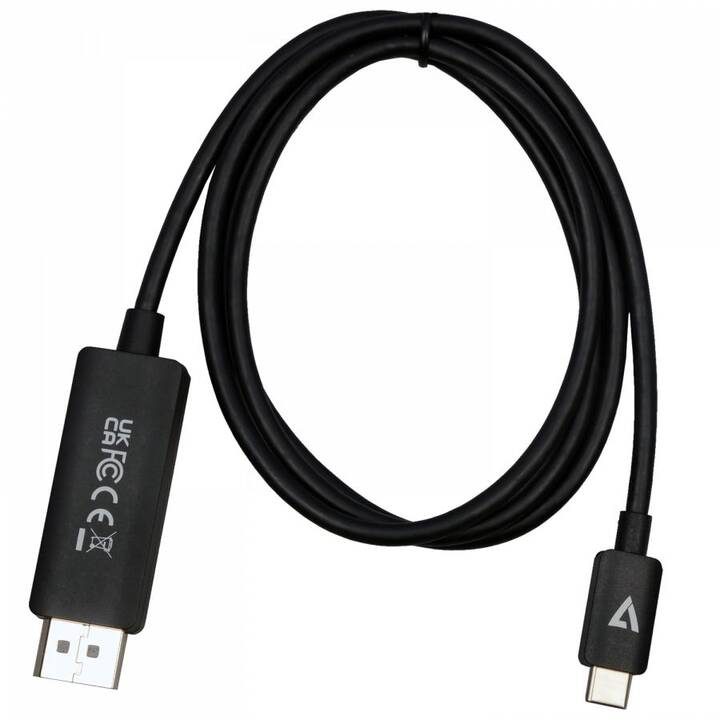 VIDEOSEVEN Adapter (USB-C, DisplayPort, 1 m)