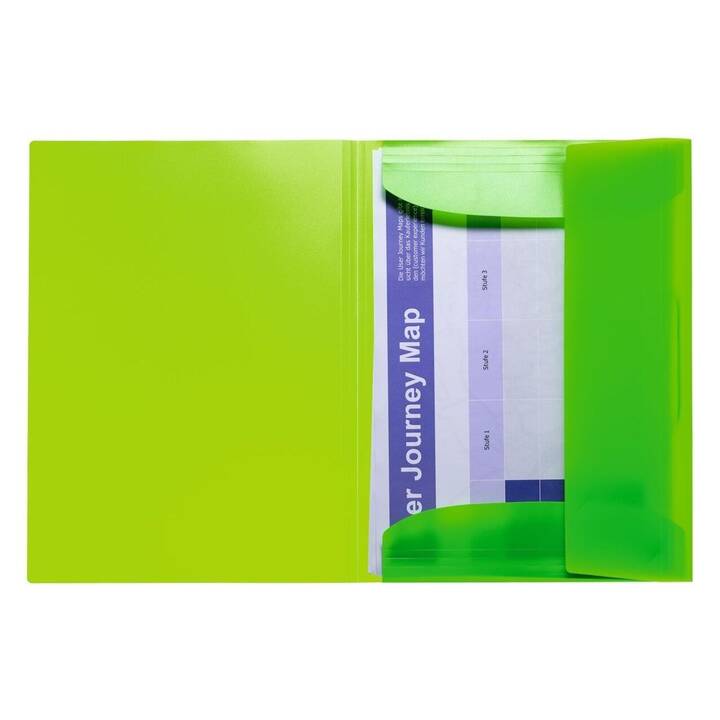 HERMA Gummizugmappe (Neongrün, Grün, A3, 1 Stück)