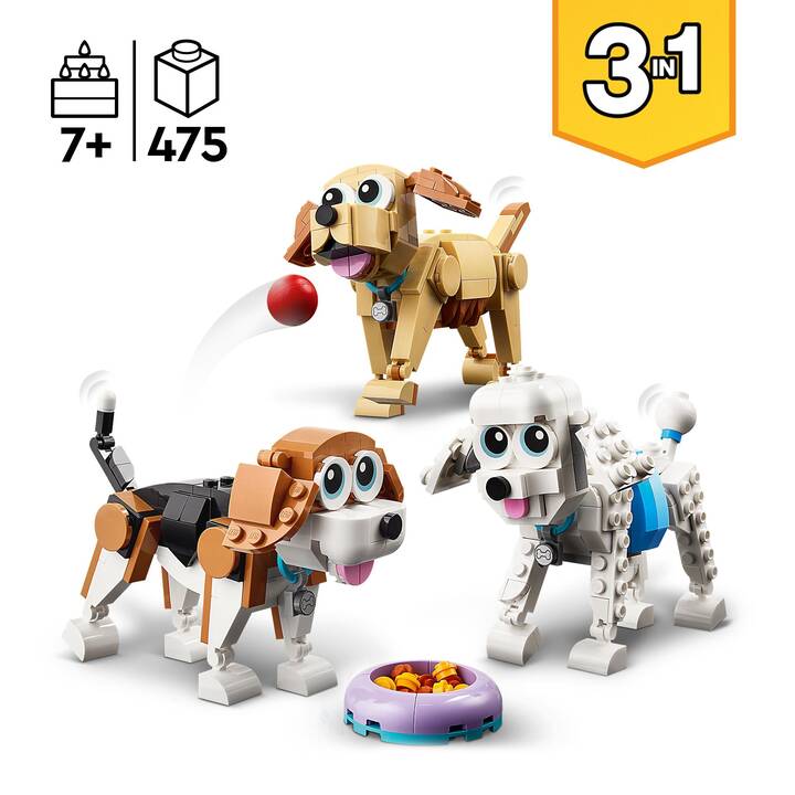 LEGO Creator 3-in-1 Adorabili cagnolini (31137)