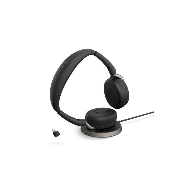 JABRA Cuffia per ufficio Evolve2 65 Flex Duo UC (On-Ear, Senza fili, Nero)