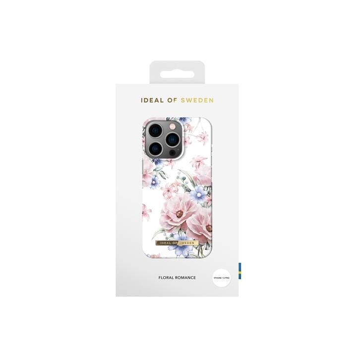 IDEAL OF SWEDEN Backcover Floral Romance (iPhone 13 Pro, Blau, Rosa, Weiss)