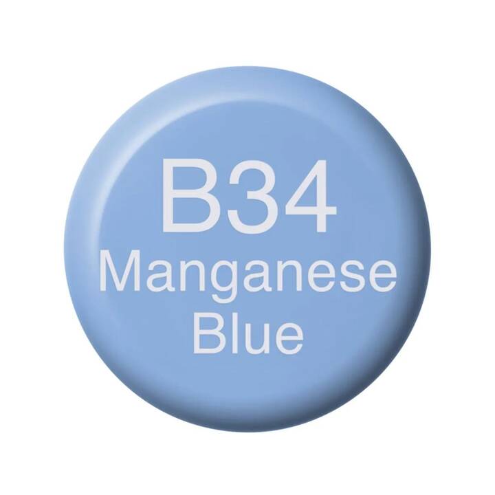 COPIC Encre B34 - Manganese Blue (Bleu, 12 ml)