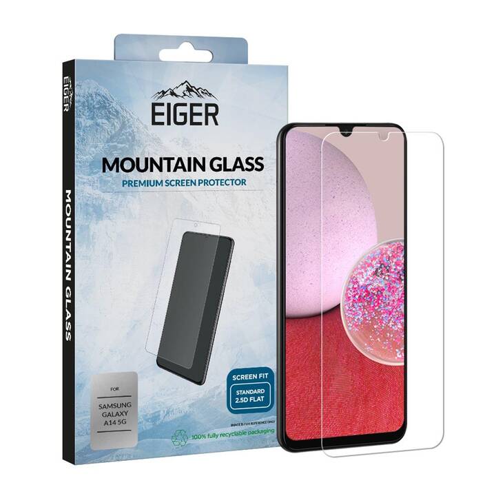EIGER Verre de protection d'écran Mountain Glass 2.5D (Galaxy A14 5G)