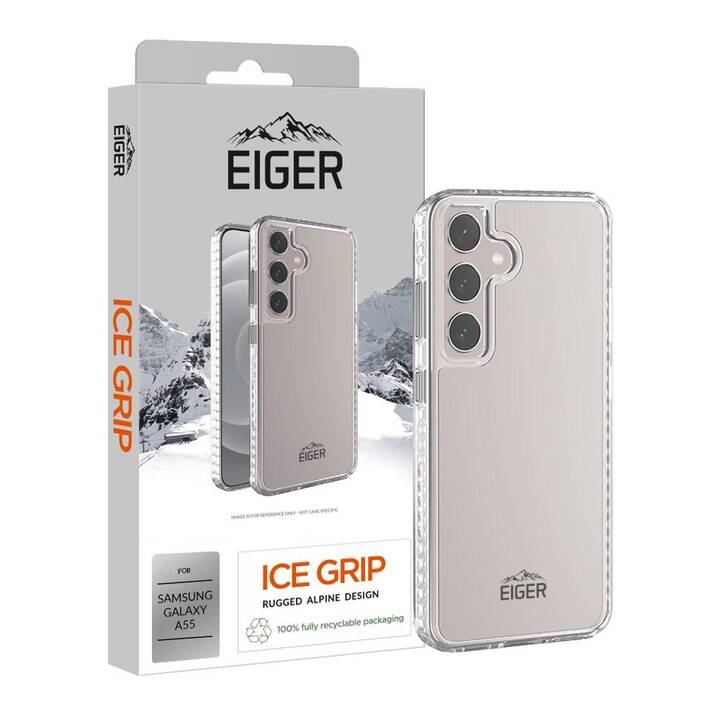 EIGER Backcover ICE GRIP (Galaxy A55, Clear)