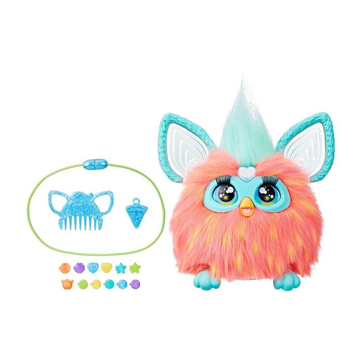 HASBRO Furby (15 cm, Turquoise, Coral)