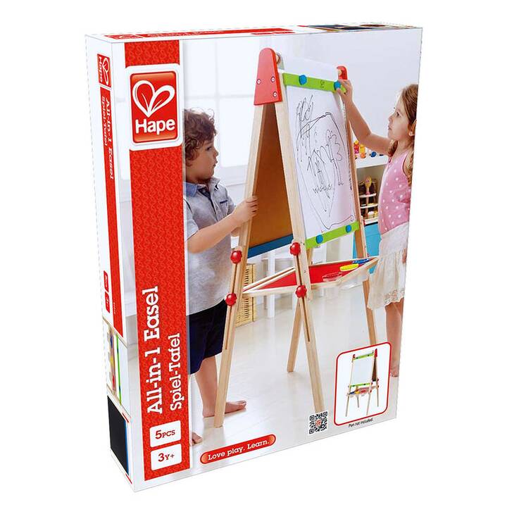 HAPE TOYS Lavagna magnetica e magica All-in-1 Easel (5x, Multicolore)