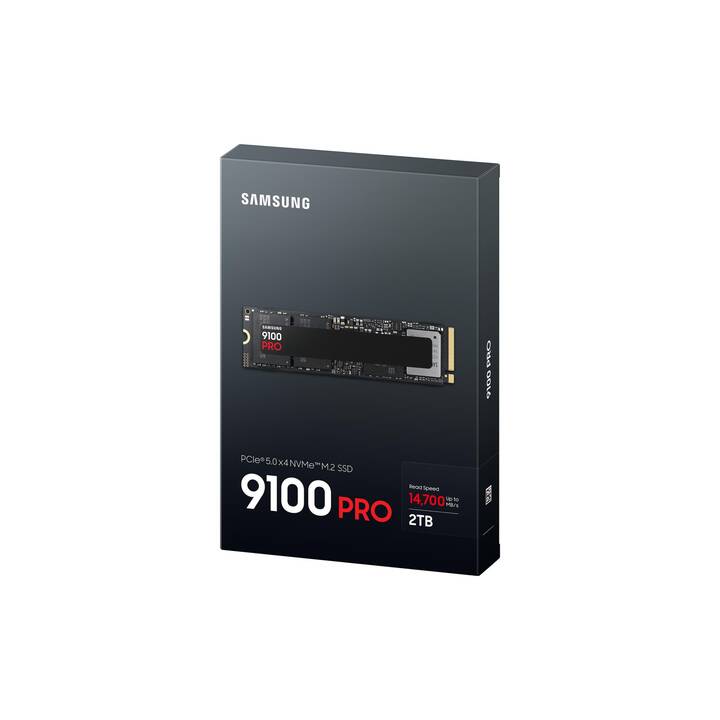 内蔵型SSD Samsung PCIe5.0x4 NVMe M.2 9100 PRO 2TB SAMSUNG 9100 PRO 2 TB, SSD PCIe 5.0 x4, NVMe 2.0, M.2 2280